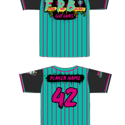 Teal Pinstripe Jersey