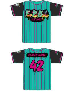 Teal Pinstripe Jersey